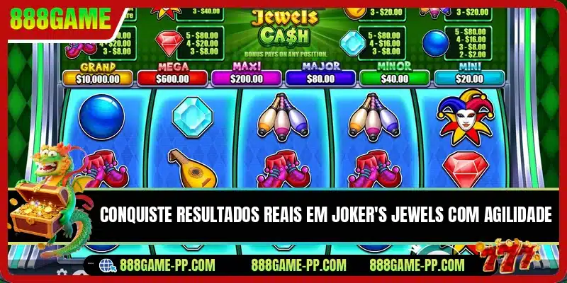 Conquiste resultados reais em Joker's Jewels com agilidade