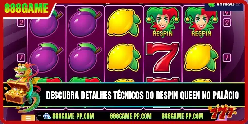 Descubra detalhes técnicos do Respin Queen no palácio