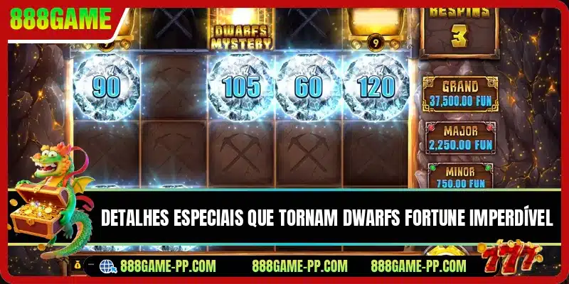 Detalhes especiais que tornam Dwarfs Fortune imperdível