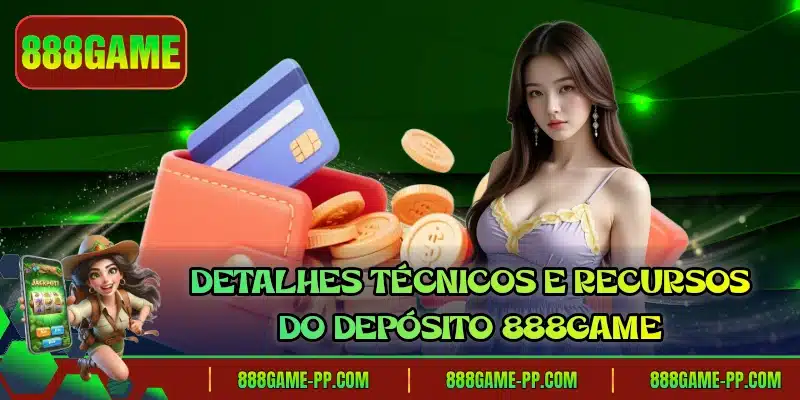 Detalhes técnicos e recursos do depósito 888GAME