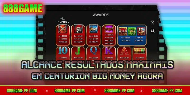 Alcance resultados maximais em Centurion Big Money agora