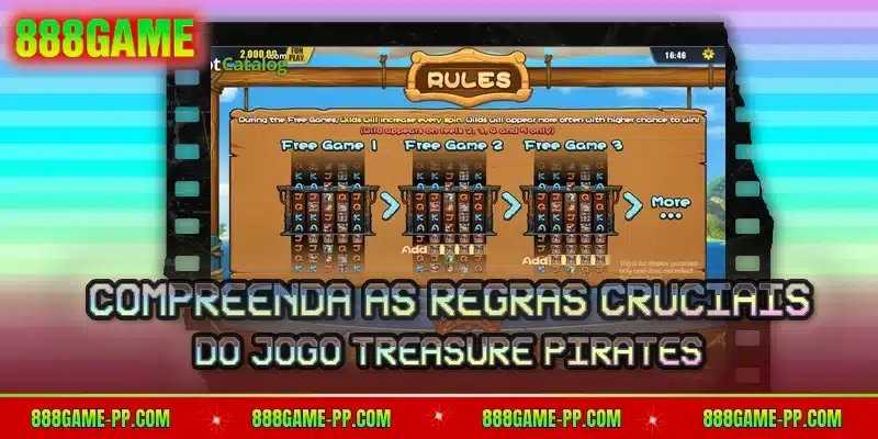 Compreenda as regras cruciais do jogo Treasure Pirates